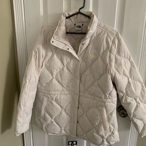 Women’s white North Face jacket